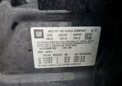 2019 Buick Encore Preferred, uszkodzenie: Przód, Copart lot 85964385, zdjęcie 13 z 15