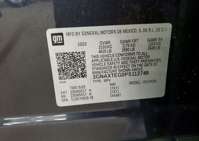 2023 Chevrolet Equinox Lt, uszkodzenie: Przód, Copart lot 64614286, zdjęcie 13 z 13