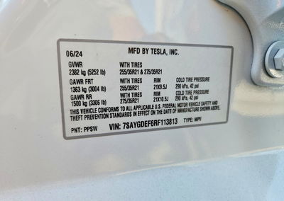 2024 Tesla Model Y, daño Trasero, Copart lote 62891906, foto 13 de 15