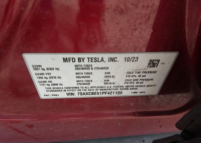2023 Tesla Model X Dual Motor All-wheel Drive/standard Range, uszkodzenie: Przód, Iaai lot 45723593, zdjęcie 9 z 20