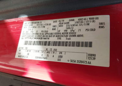 2019 Ford Transit-250, daño Engine Burn, Iaai lote 45476351, foto 9 de 11