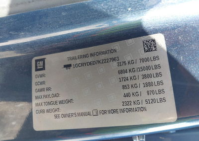 2019 Chevrolet Silverado 1500 Lt, uszkodzenie: Przód, Iaai lot 45233395, zdjęcie 9 z 21