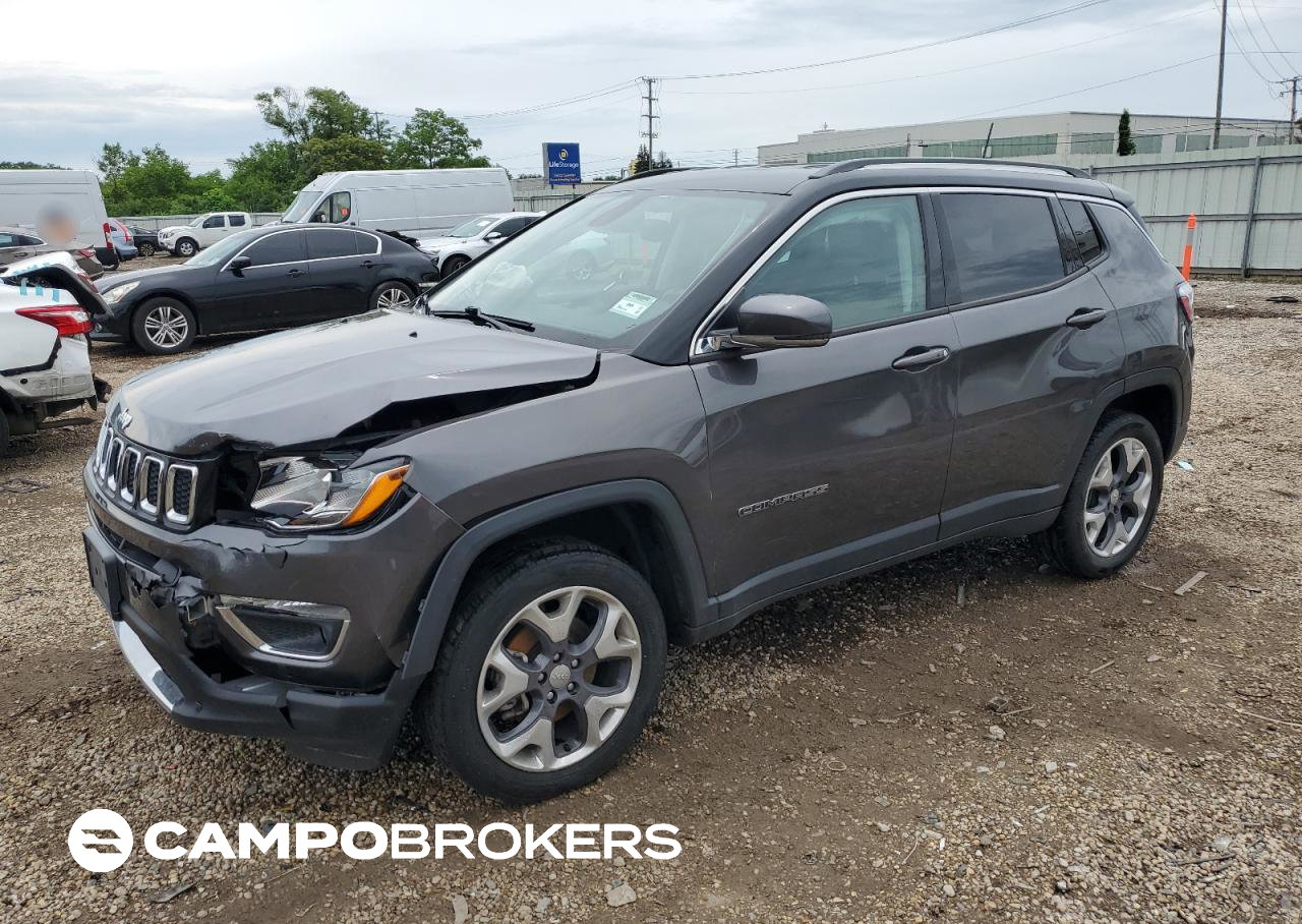 2020 Jeep Compass Limited, daño Frontal, Copart lote 61656255