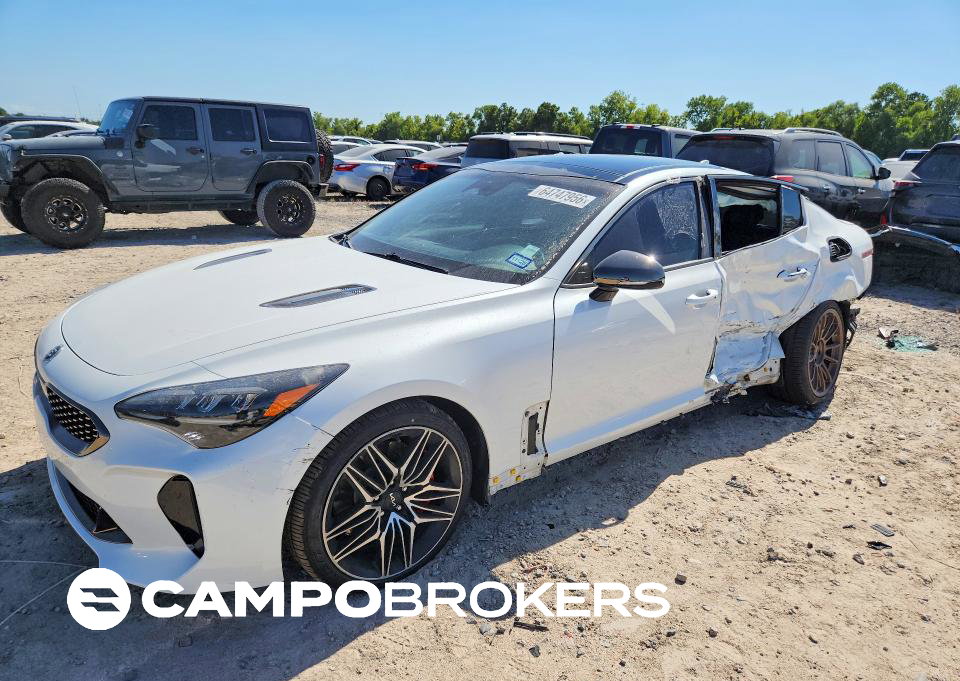 2022 Kia Stinger Gt1, daño Lateral, Copart lote 64747956