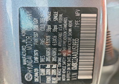 2020 Hyundai Kona Se, Rear End damage, Copart lot 69445196, photo 12 of 14