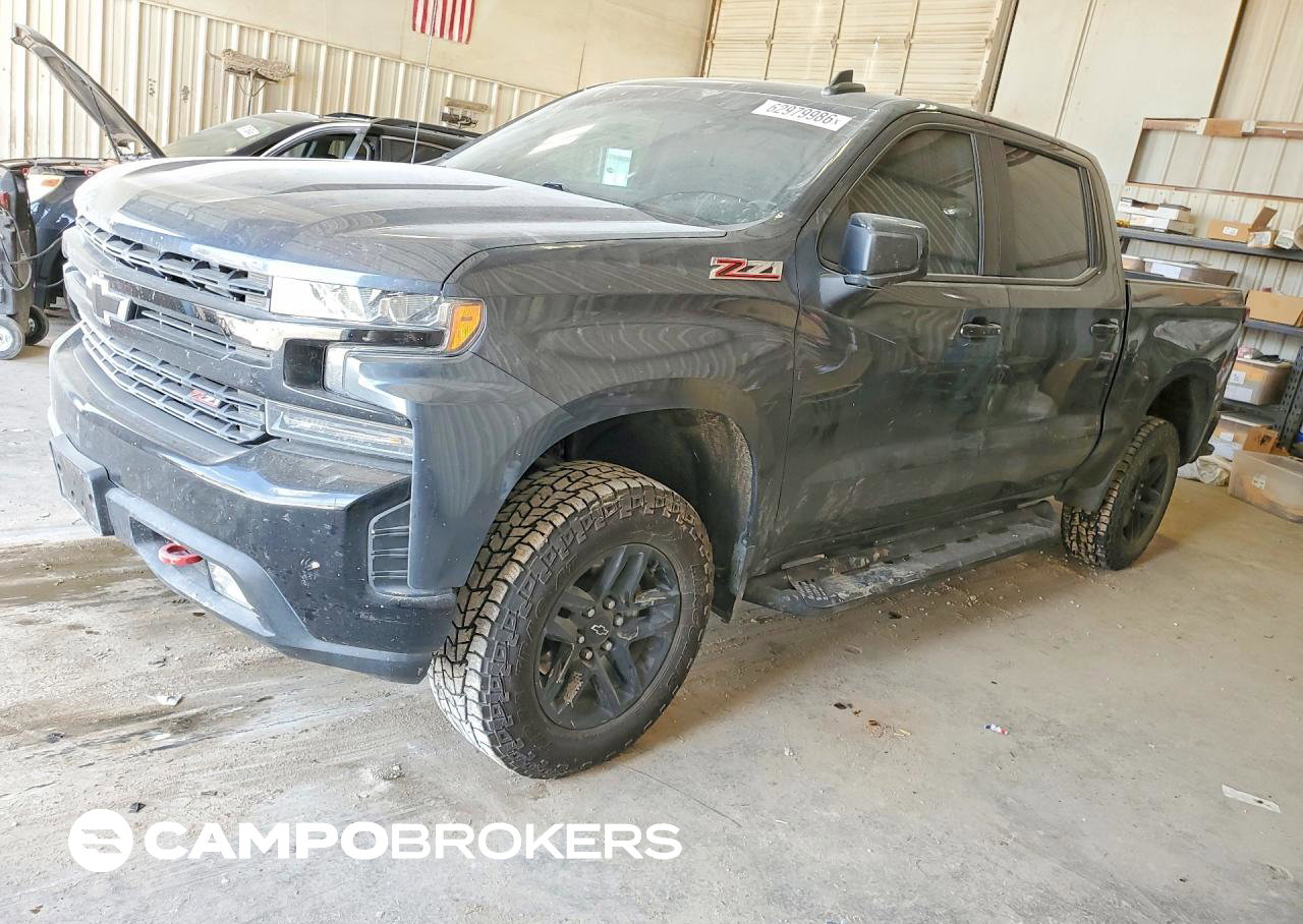 2021 Chevrolet Silverado K1500 Lt Trail Boss, Water/Flood damage, Copart lot 62979986