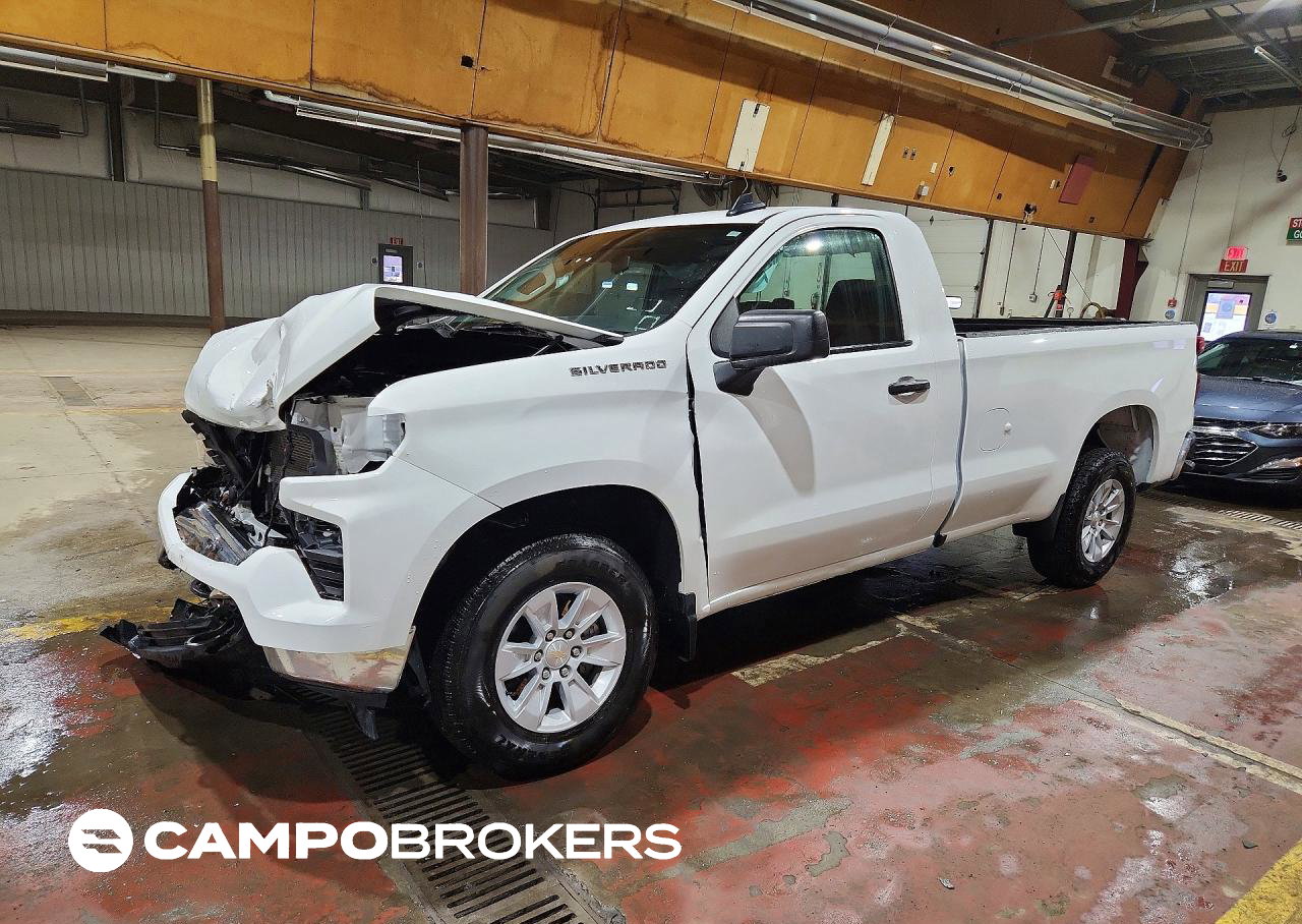 2024 Chevrolet Silverado C1500, пошкодження: Передня частина, Copart лот 77398175