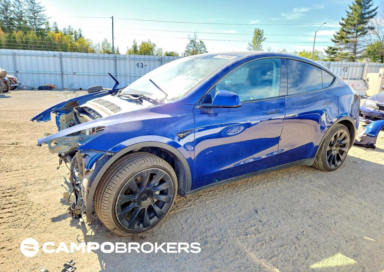 2023 Tesla Model Y, Front End damage, Copart lot 67168646