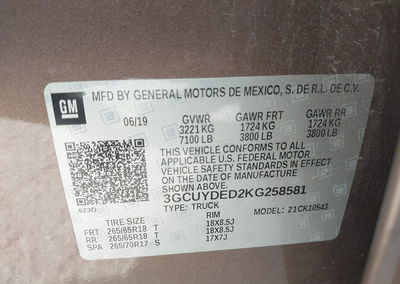 2019 Chevrolet Silverado 1500 Lt, uszkodzenie: Przód, Iaai lot 45920936, zdjęcie 9 z 17