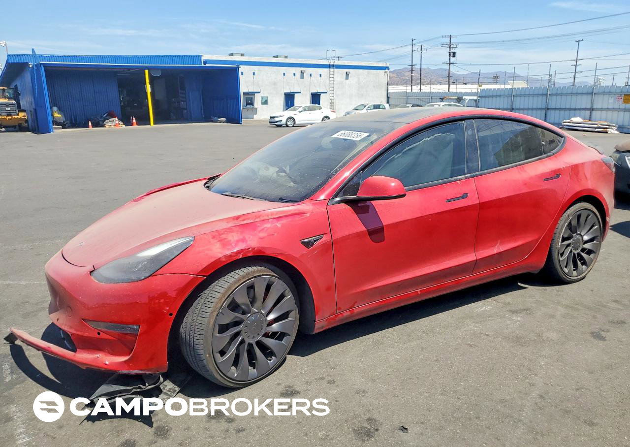 2022 Tesla Model 3, uszkodzenie: Przód, Copart lot 66088356