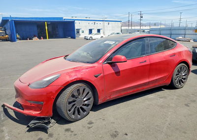 2022 Tesla Model 3, daño Frontal, Copart lote 66088356