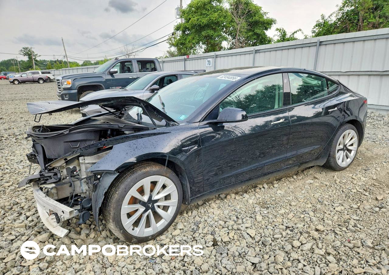 2023 Tesla Model 3, daño Frontal, Copart lote 62494856