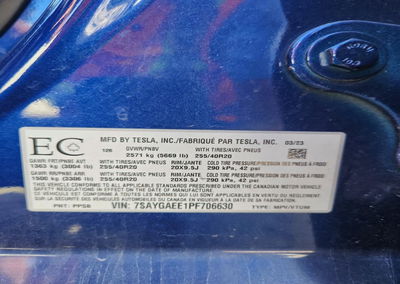 2023 Tesla Model Y, Front End damage, Copart lot 67168646, photo 14 of 14