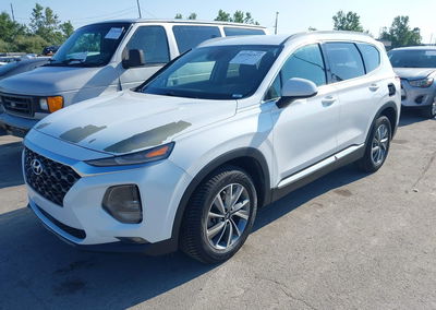 2019 Hyundai Santa Fe Sel Plus, daño Trasero, Iaai lote 45754327, foto 2 de 17