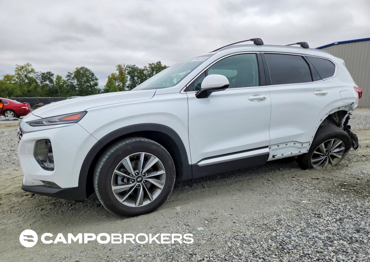 2020 Hyundai Santa Fe Sel, daño Trasero, Copart lote 70342386