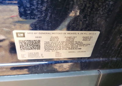 2020 Chevrolet Equinox Lt, uszkodzenie: Zalanie, Copart lot 64830296, zdjęcie 13 z 13