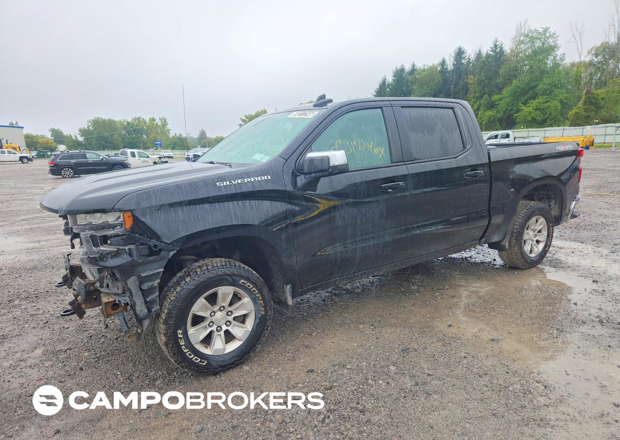 2019 Chevrolet Silverado K1500 Lt, daño Frontal, Copart lote 69317246