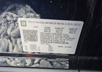 2021 Chevrolet Equinox Lt, uszkodzenie: Bok, Copart lot 61062416, zdjęcie 13 z 13