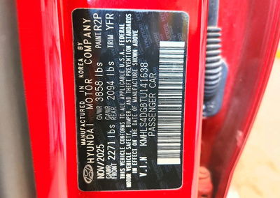 2026 Hyundai Elantra Sel Sport Premium, Front End damage, Copart lot 62856026, photo 13 of 13