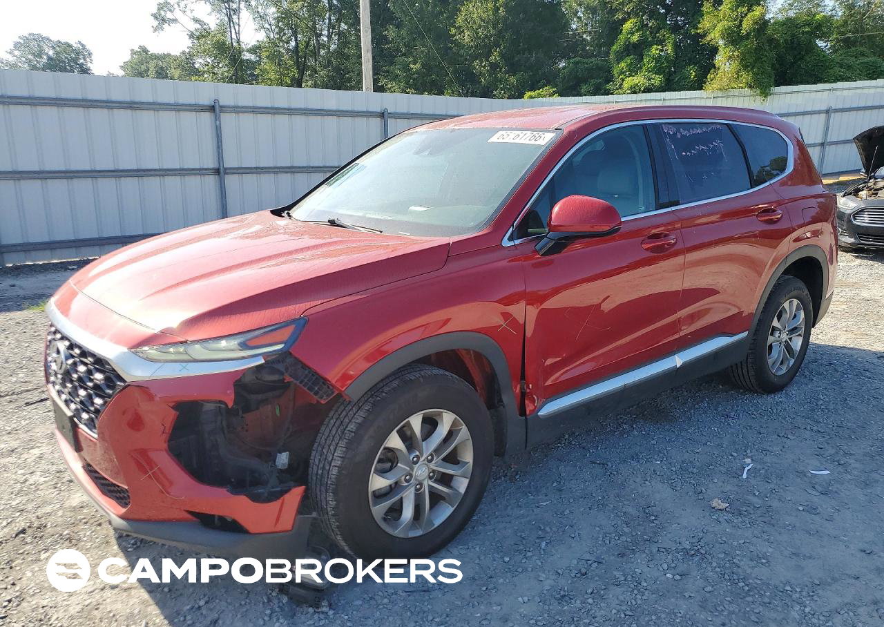 2019 Hyundai Santa Fe Sel 2.4l, daño Frontal, Copart lote 65161766