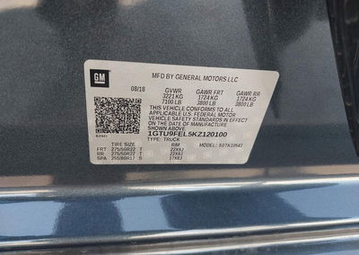 2019 Gmc Sierra 1500 Denali, Rear damage, Iaai lot 46123902, photo 9 of 17