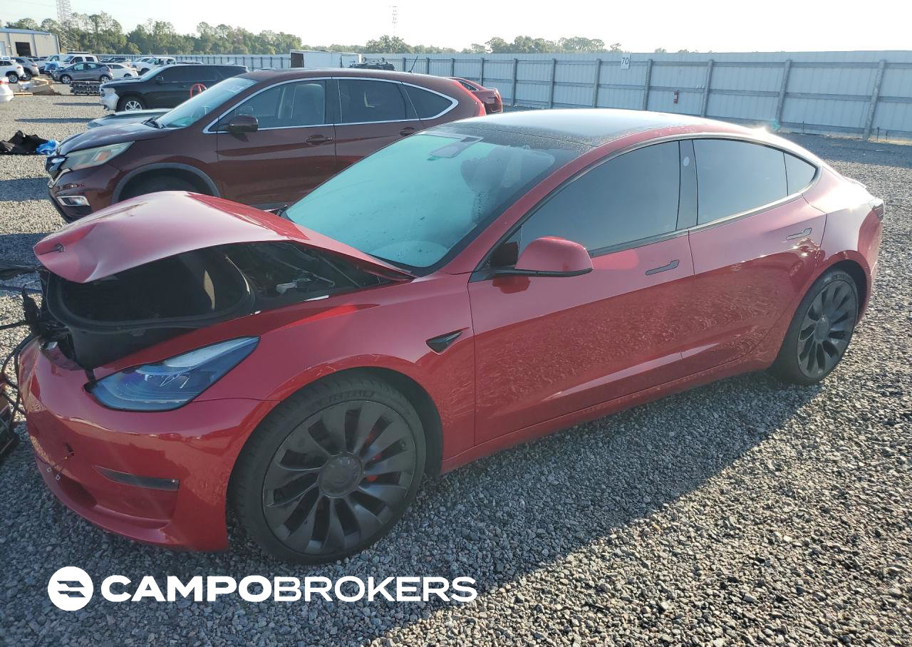 2022 Tesla Model 3, uszkodzenie: Przód, Copart lot 58800216