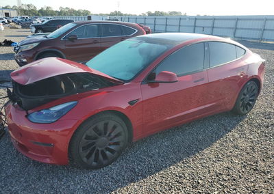 2022 Tesla Model 3, daño Frontal, Copart lote 58800216