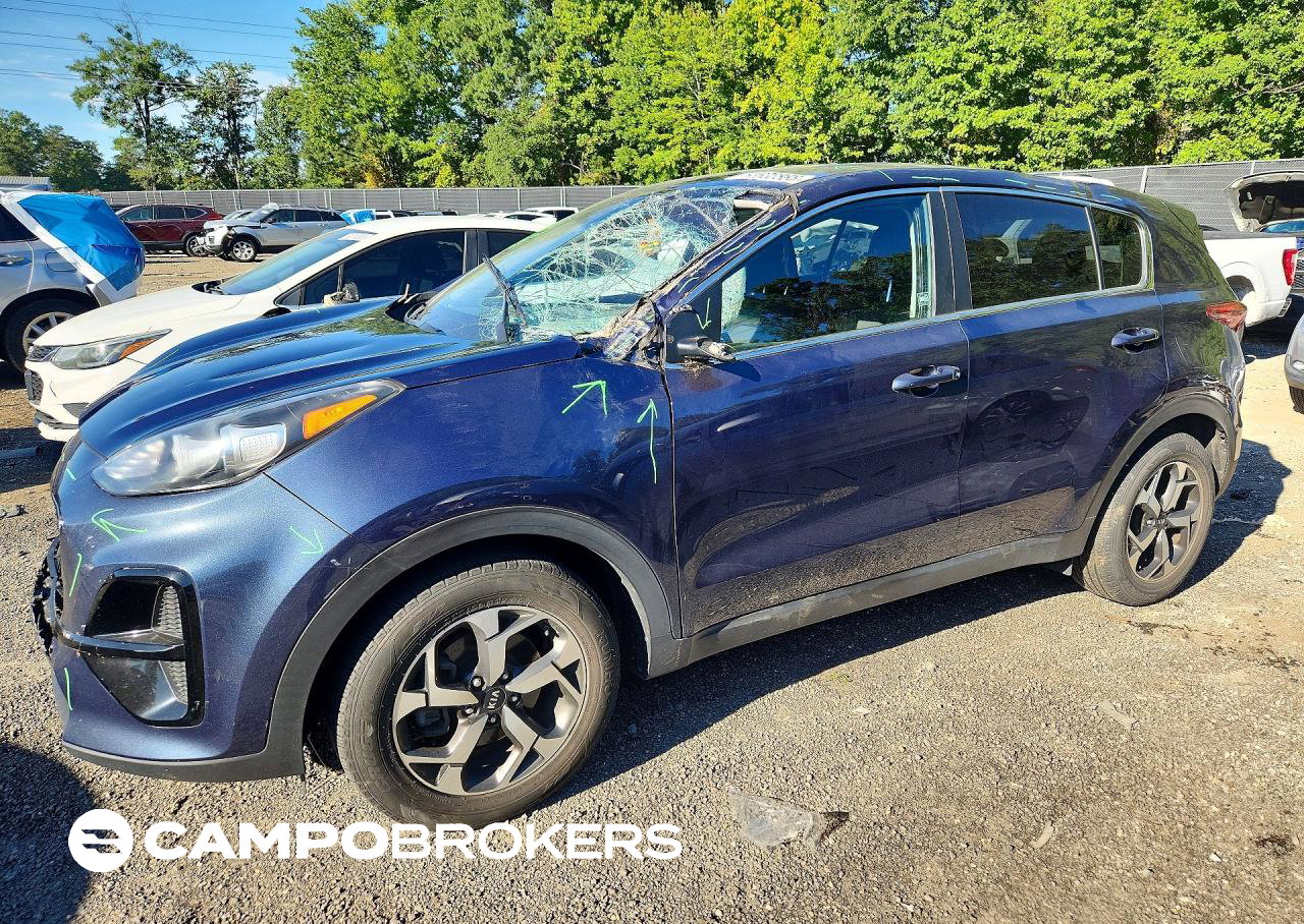 2021 Kia Sportage Lx, Water/Flood damage, Copart lot 68630886