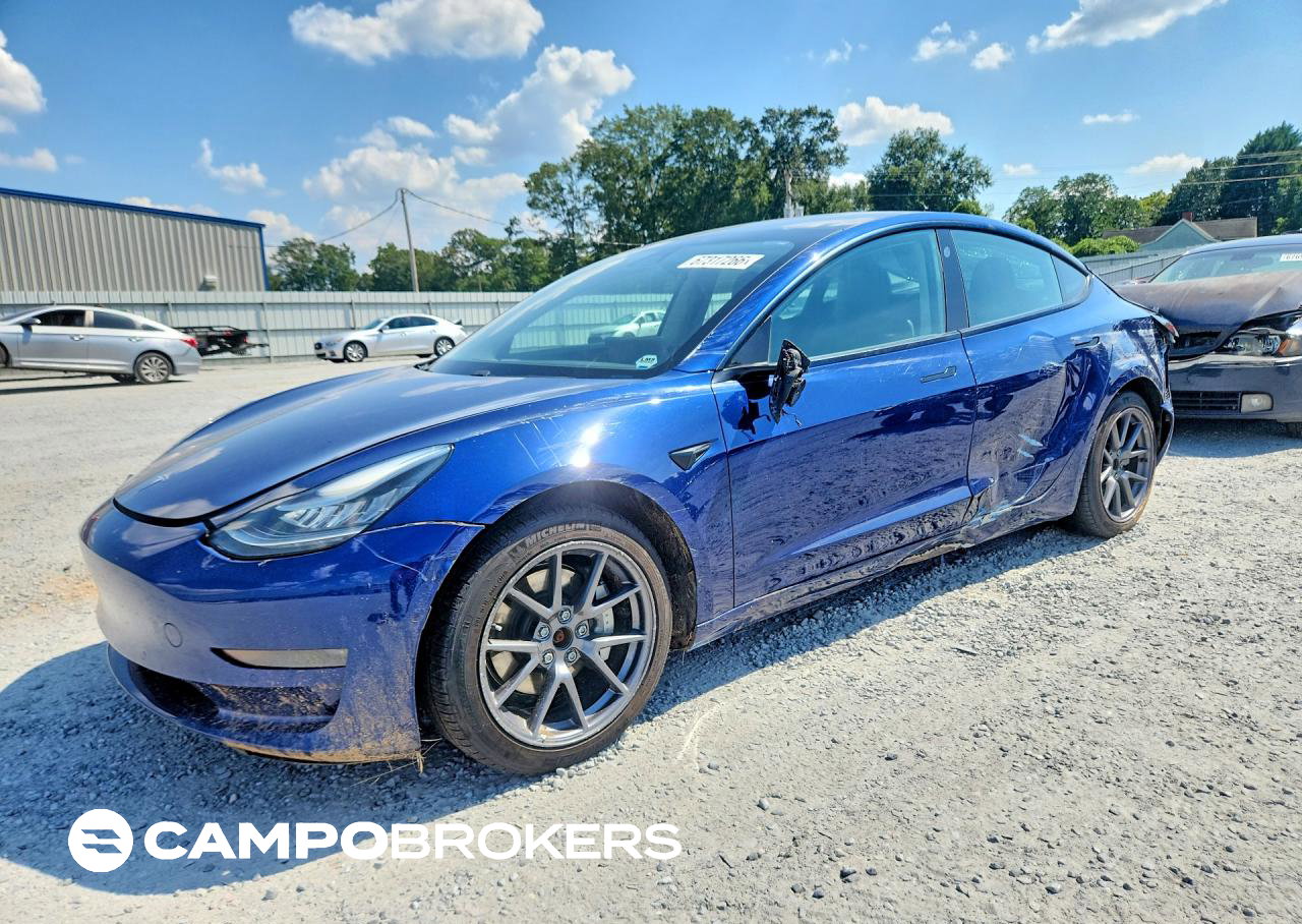 2021 Tesla Model 3, uszkodzenie: Tył, Copart lot 67317266
