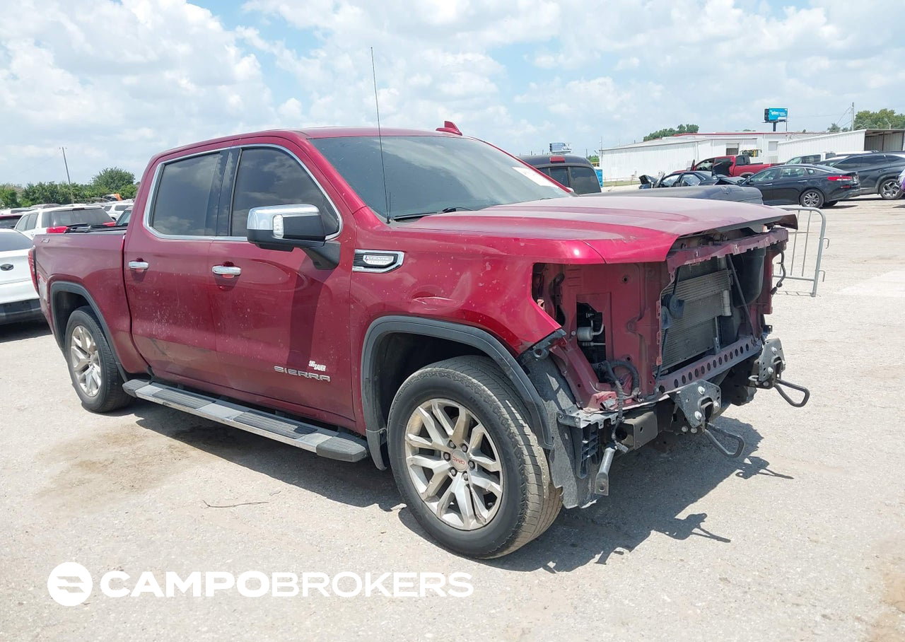 2020 Gmc Sierra 1500 4wd  Short Box Slt, daño Front & Rear, Iaai lote 45752405