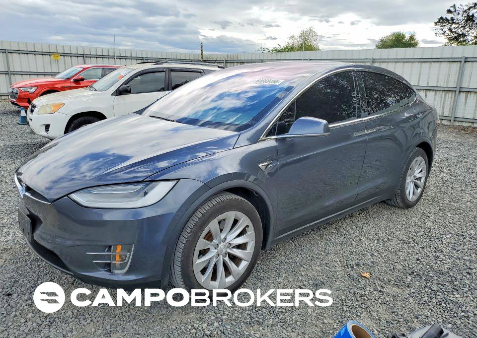 2019 Tesla Model X, daño Trasero, Copart lote 64669496