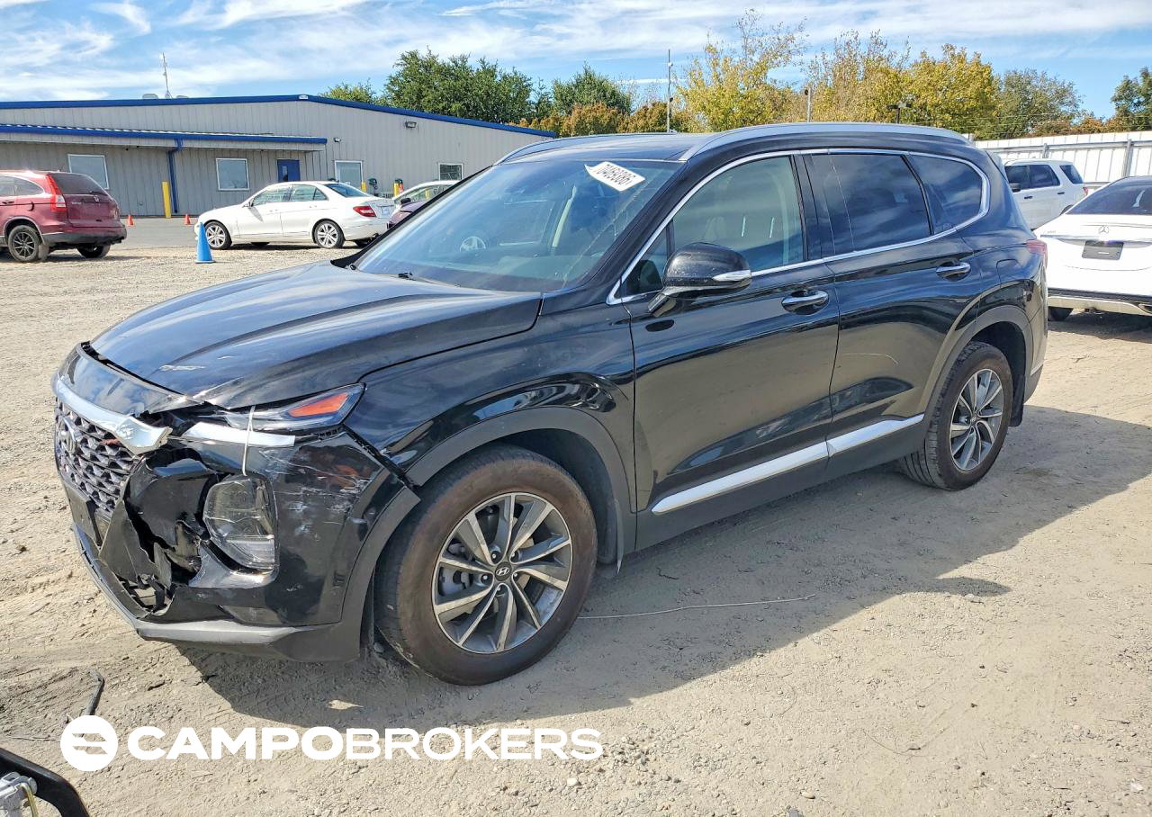 2020 Hyundai Santa Fe Sel, Front End damage, Copart lot 70469386