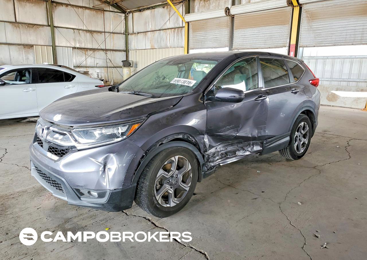 2019 Honda Cr-v Exl, Front End damage, Copart lot 69073016
