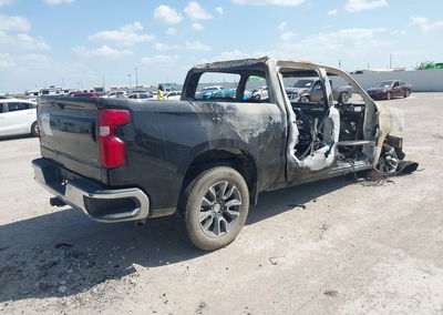 2021 Chevrolet Silverado 1500 2wd  Short Bed Lt, пошкодження: Exterior Burn, Iaai лот 45504316, фото 4 з 10