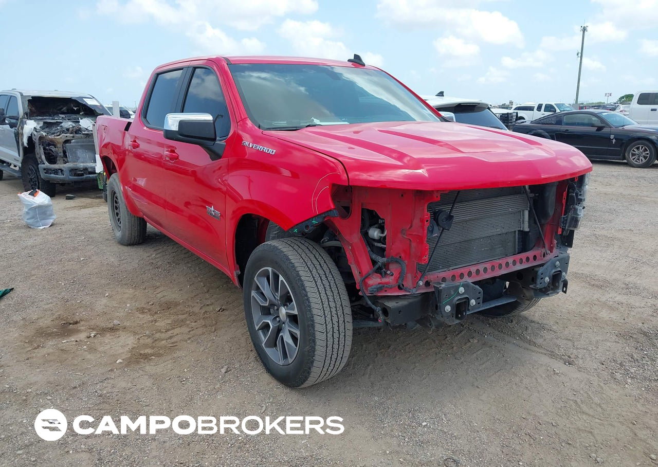 2021 Chevrolet Silverado 1500 2wd  Short Bed Lt, daño Front & Rear, Iaai lote 45787501