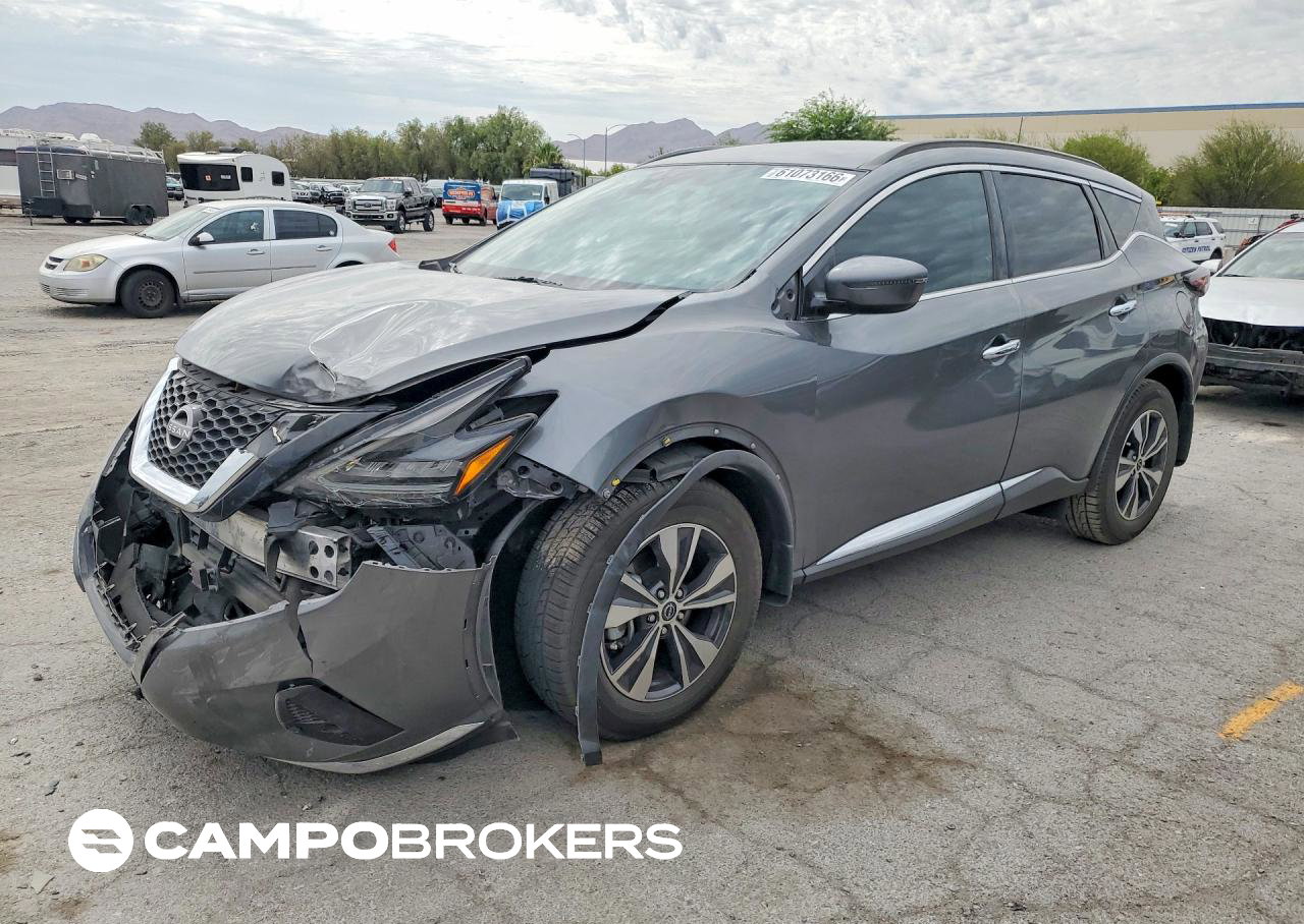 2023 Nissan Murano Sv, Front End damage, Copart lot 61073166