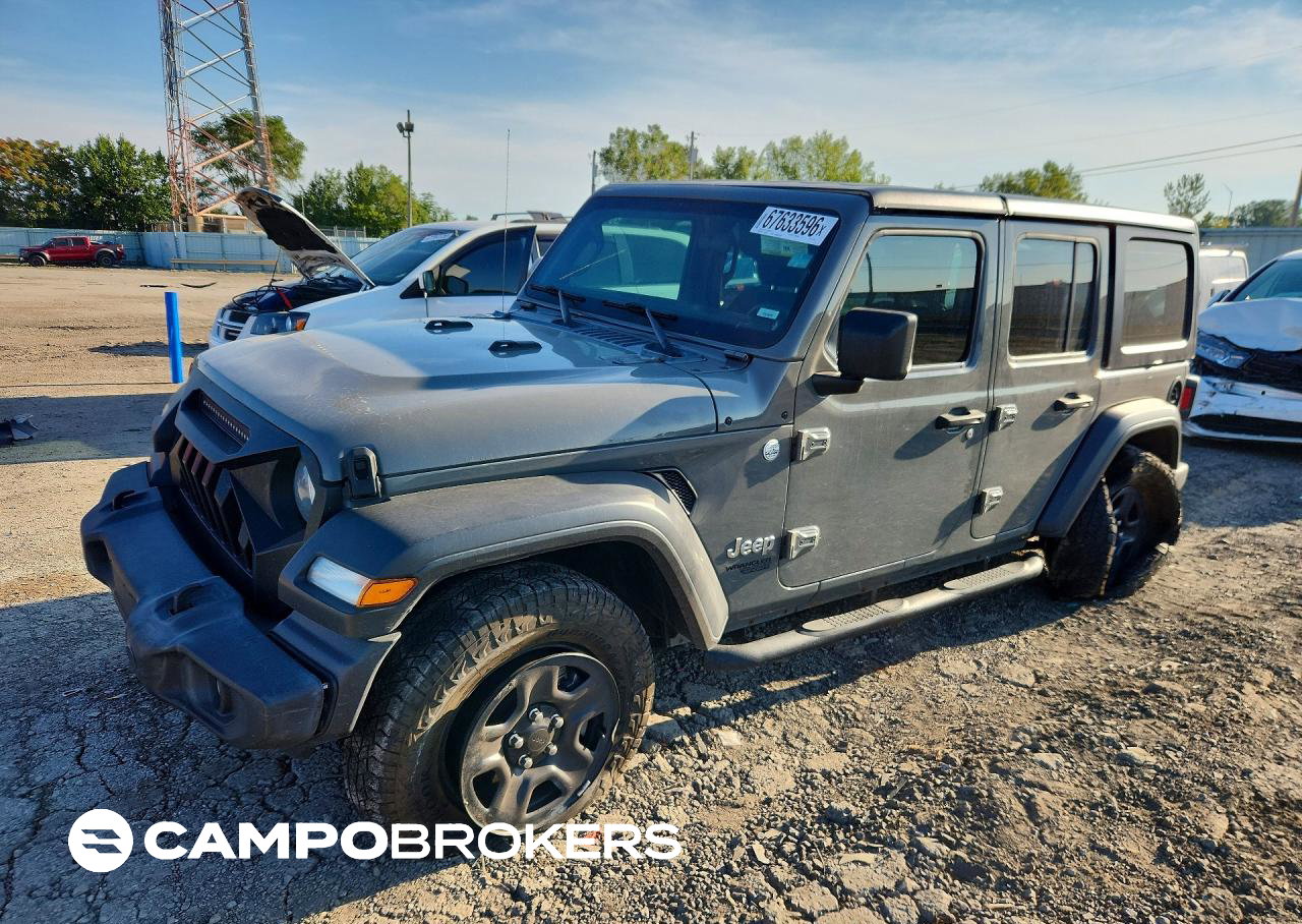2021 Jeep Wrangler Unlimited Sport, Rear End damage, Copart lot 67633596