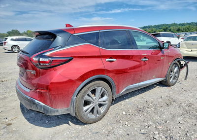 2019 Nissan Murano Platinum, Front End damage, Copart lot 65637376, photo 3 of 13