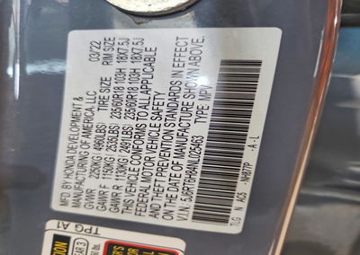 2022 Honda Cr-v Exl, uszkodzenie: Przód, Copart lot 69902256, zdjęcie 13 z 13