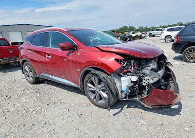 2019 Nissan Murano Platinum, Front End damage, Copart lot 65637376, photo 4 of 13