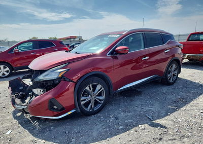 2019 Nissan Murano Platinum, Front End damage, Copart lot 65637376
