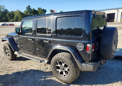 2020 Jeep Wrangler Unlimited Sahara, daño Frontal, Copart lote 70262396, foto 2 de 16