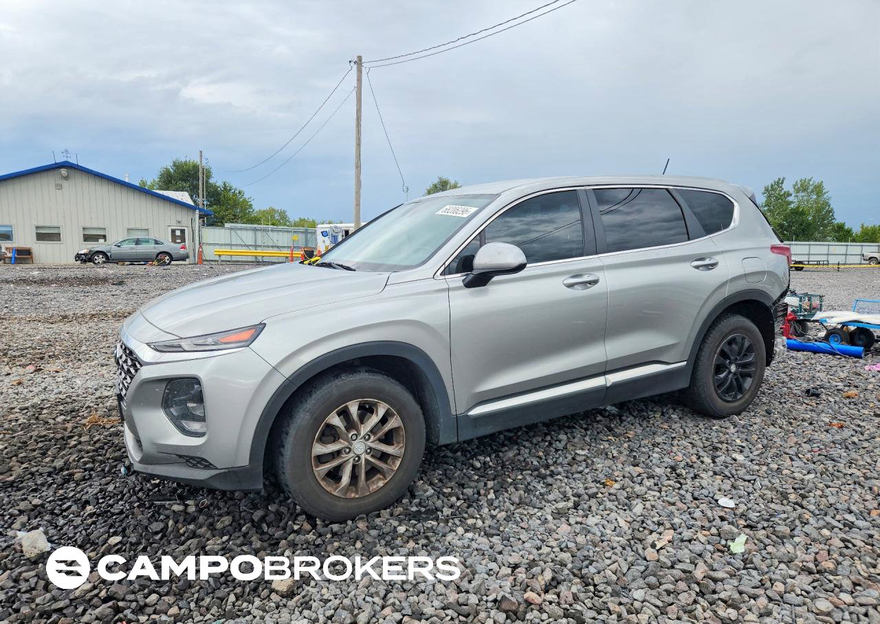 2020 Hyundai Santa Fe Se, daño Trasero, Copart lote 68206296