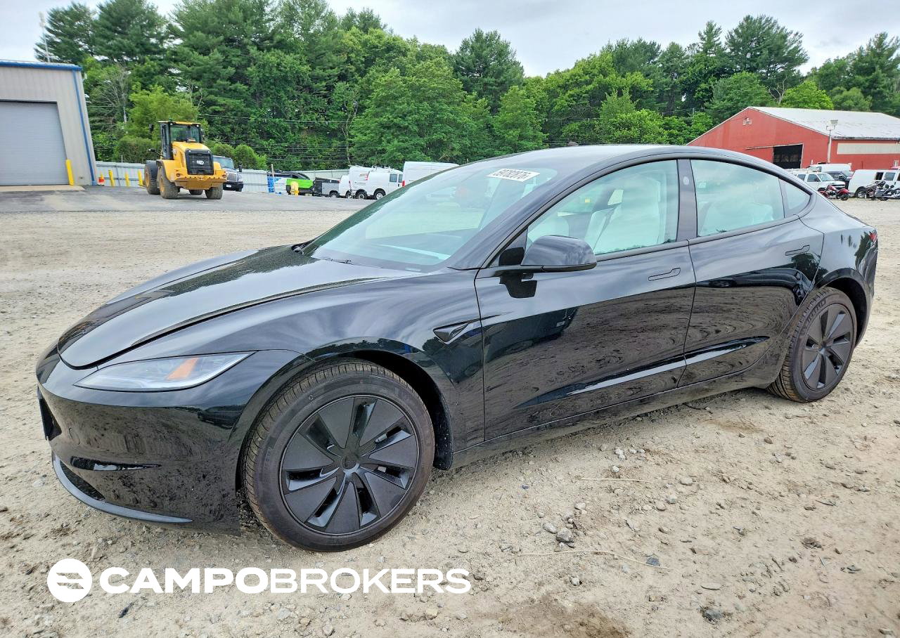2026 Tesla Model 3, daño Lateral, Copart lote 59782876