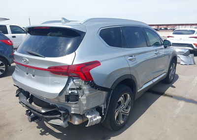 2022 Hyundai Santa Fe Sel, Left Rear damage, Iaai lot 45993096, photo 4 of 17