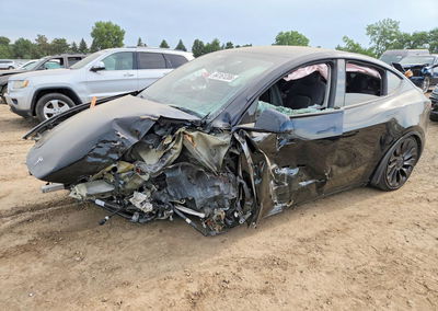 2022 Tesla Model Y, daño Frontal, Copart lote 64161206