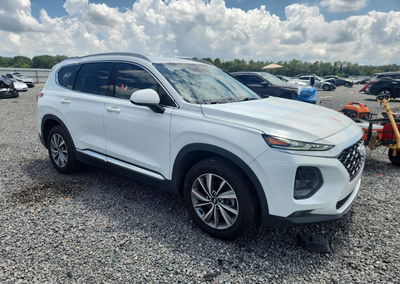 2019 Hyundai Santa Fe Sel Plus 2.4l, daño Inundación, Copart lote 64750246, foto 4 de 13