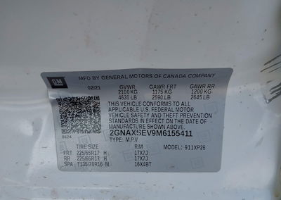 2021 Chevrolet Equinox Awd Ls, uszkodzenie: Lewy bok, Iaai lot 46078157, zdjęcie 9 z 17