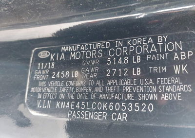 2019 Kia Stinger Gt1, Front End damage, Iaai lot 46027425, photo 9 of 17