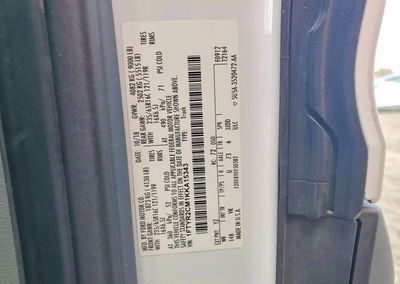 2019 Ford Transit T-250 Delivery Van, uszkodzenie: Przód, Copart lot 72244825, zdjęcie 13 z 13